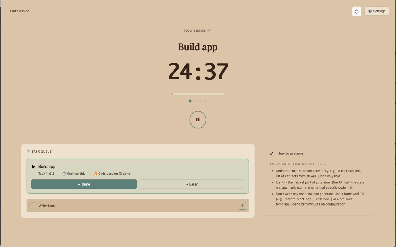 AI-powered task preparation and breakdown